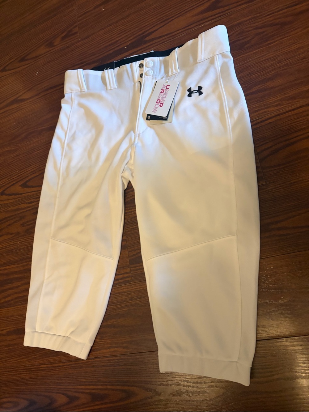 Under Armour White youth Girls' Performance softball Pants
